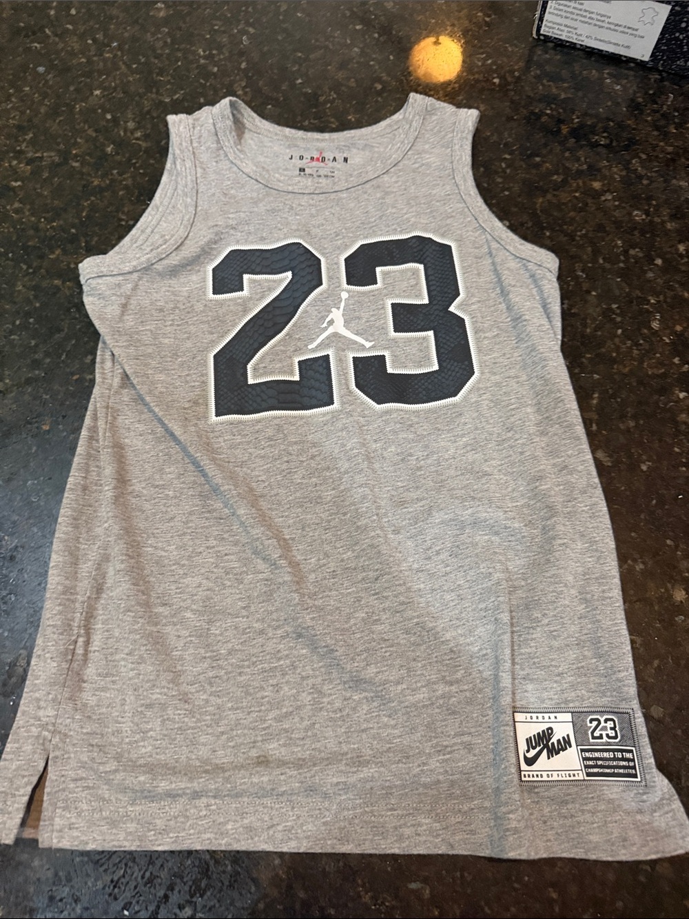 Jordan Gray Boys' 23 Graphic Tank Top